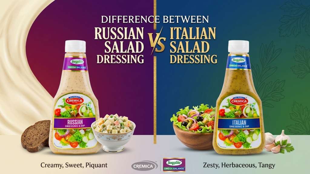 Difference Between Russian Salad Dressing vs Italian Salad Dressing